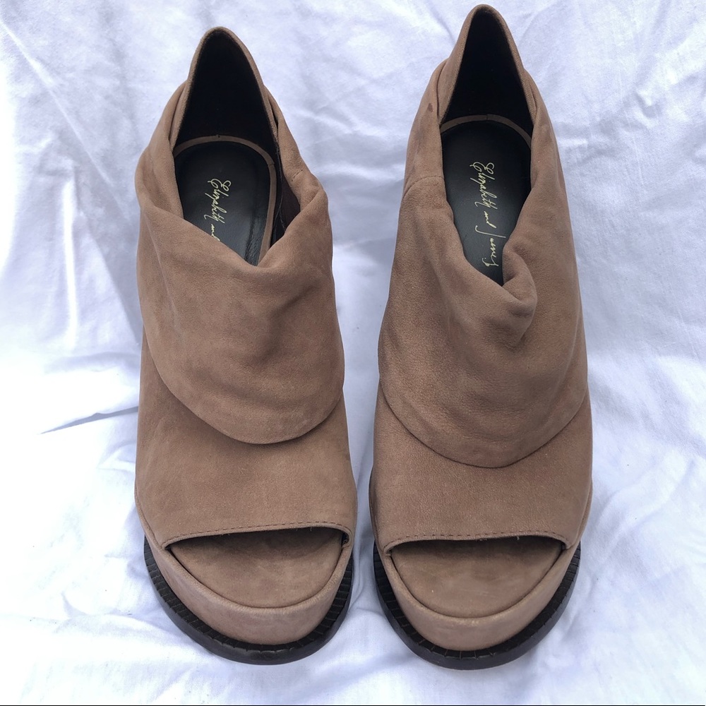 Elizabeth and James E More Open Toe Bootie Size 7
